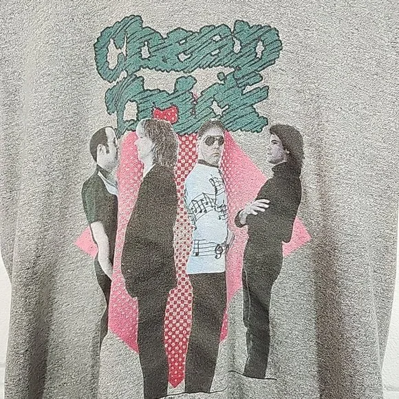 Vintage 1982 CHEAP TRICK Nielsen Zander Budokan Concert T-shirt Size Large - Picture 2 of 6